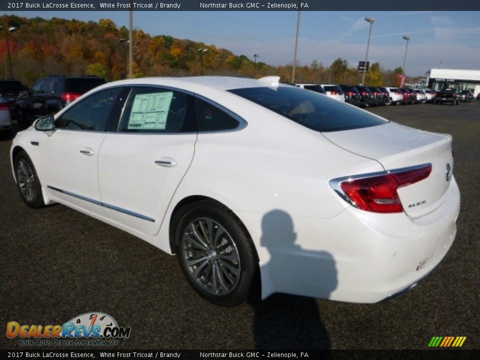 2017 Buick LaCrosse Essence White Frost Tricoat / Brandy Photo #4