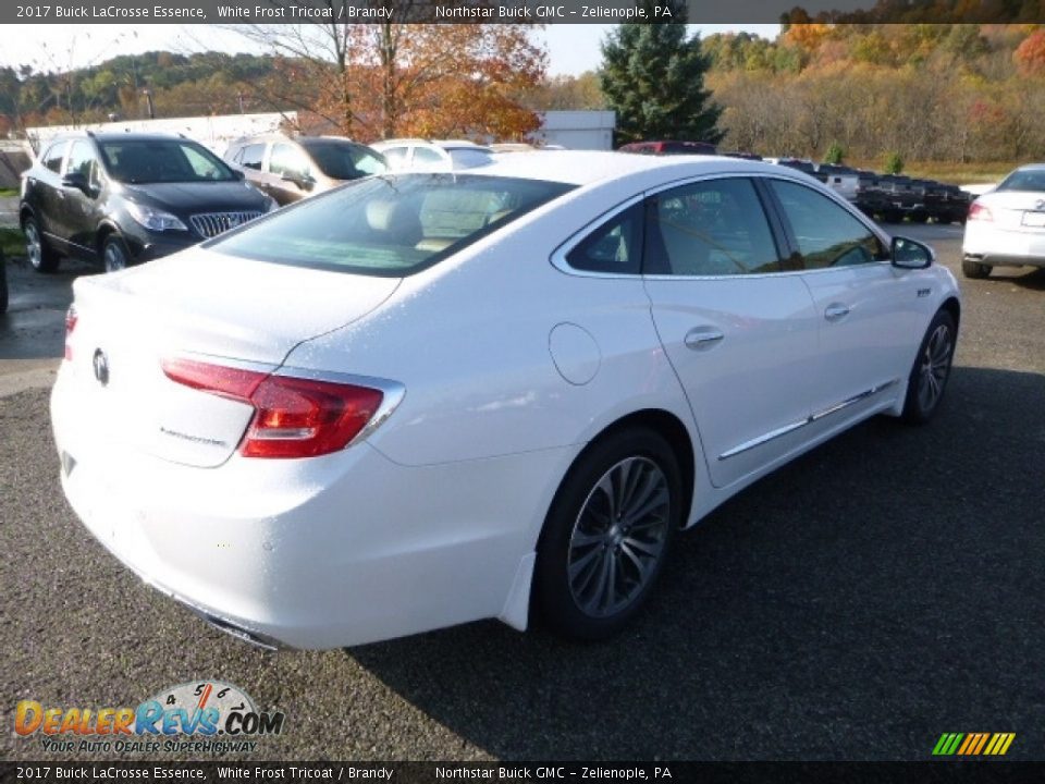 2017 Buick LaCrosse Essence White Frost Tricoat / Brandy Photo #6