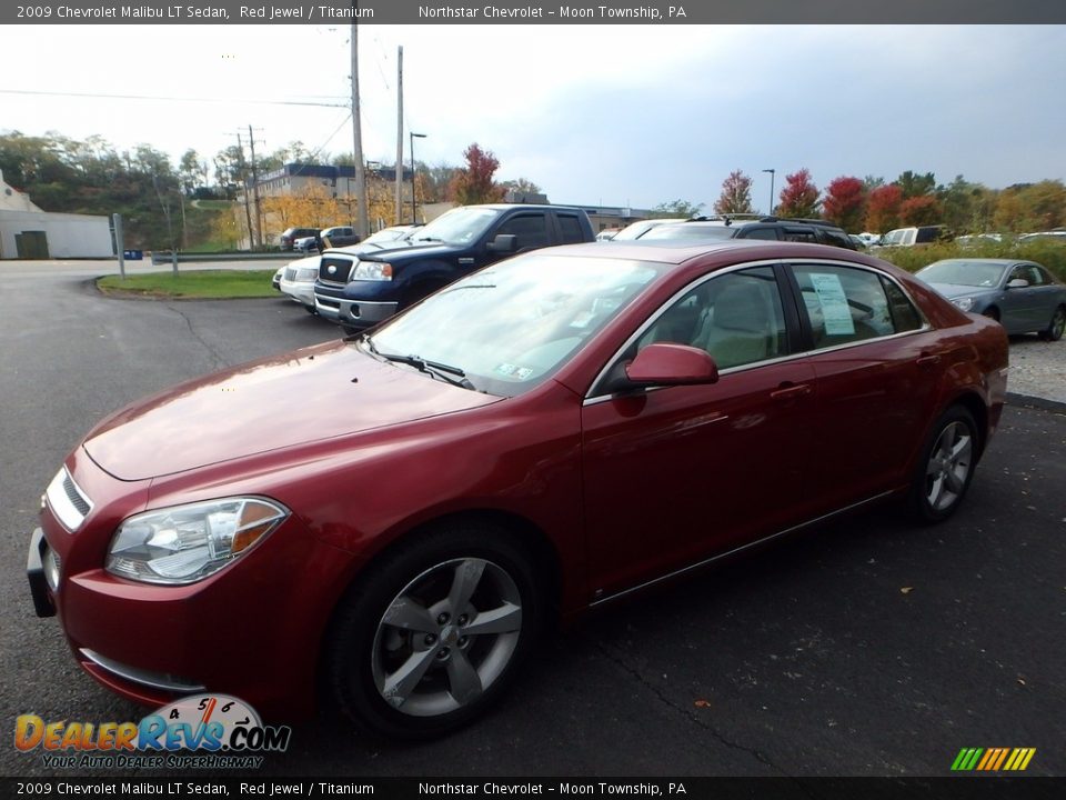 2009 Chevrolet Malibu LT Sedan Red Jewel / Titanium Photo #1