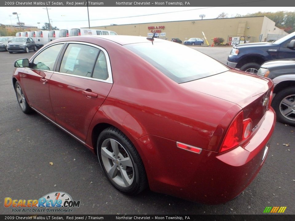 2009 Chevrolet Malibu LT Sedan Red Jewel / Titanium Photo #2