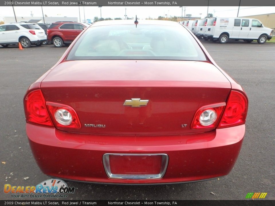 2009 Chevrolet Malibu LT Sedan Red Jewel / Titanium Photo #3