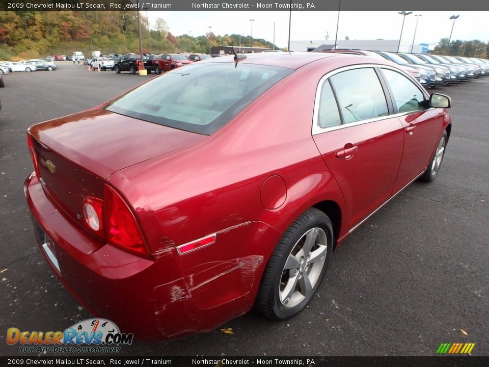 2009 Chevrolet Malibu LT Sedan Red Jewel / Titanium Photo #4