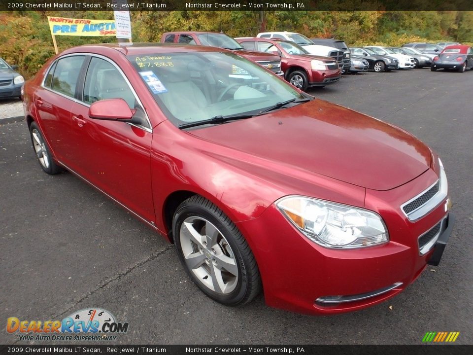 2009 Chevrolet Malibu LT Sedan Red Jewel / Titanium Photo #5