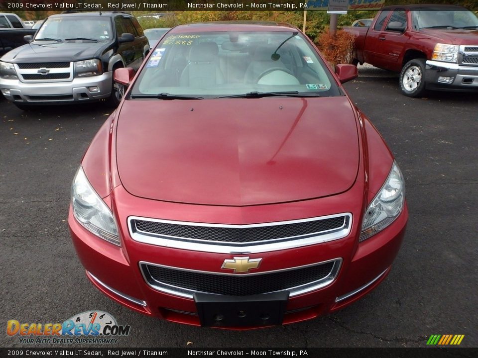 2009 Chevrolet Malibu LT Sedan Red Jewel / Titanium Photo #6