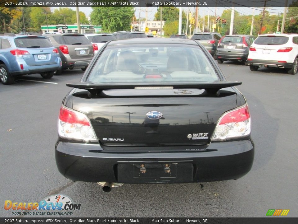 2007 Subaru Impreza WRX Sedan Obsidian Black Pearl / Anthracite Black Photo #7