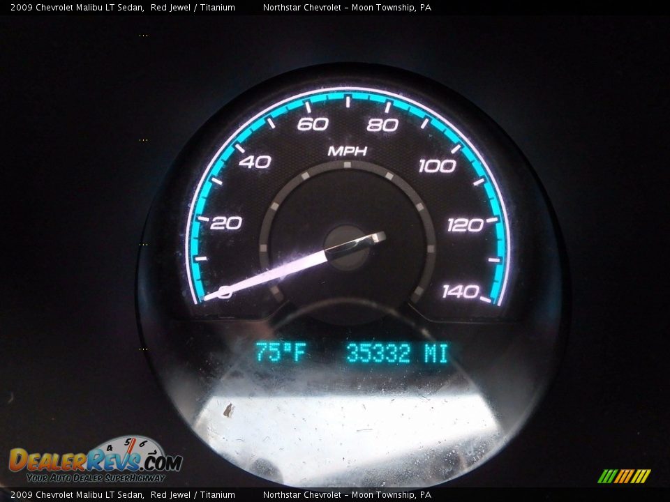 2009 Chevrolet Malibu LT Sedan Red Jewel / Titanium Photo #15