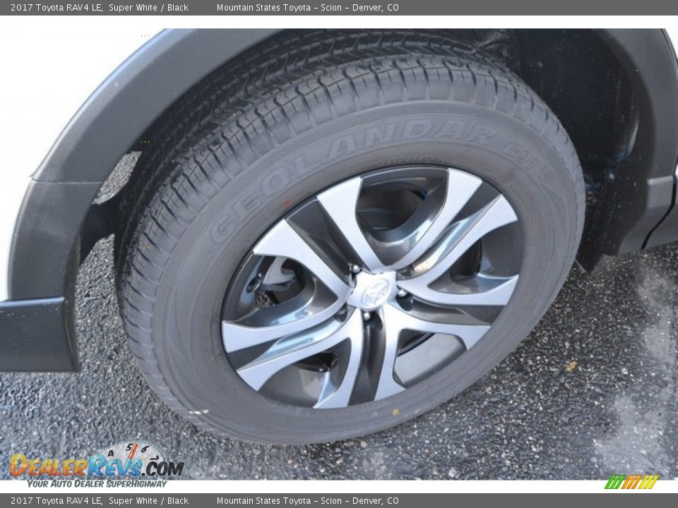 2017 Toyota RAV4 LE Super White / Black Photo #9