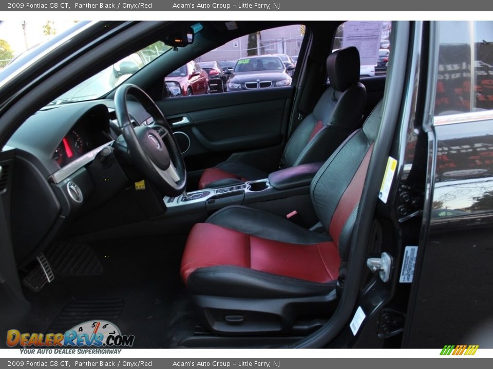 2009 Pontiac G8 GT Panther Black / Onyx/Red Photo #7