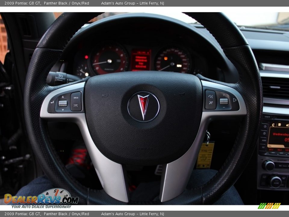 2009 Pontiac G8 GT Panther Black / Onyx/Red Photo #8