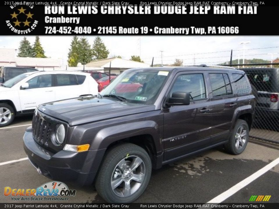 2017 Jeep Patriot Latitude 4x4 Granite Crystal Metallic / Dark Slate Gray Photo #1