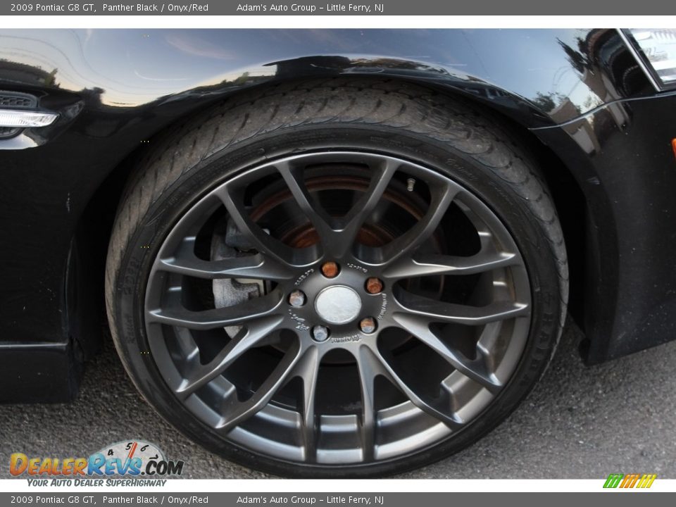 2009 Pontiac G8 GT Panther Black / Onyx/Red Photo #25