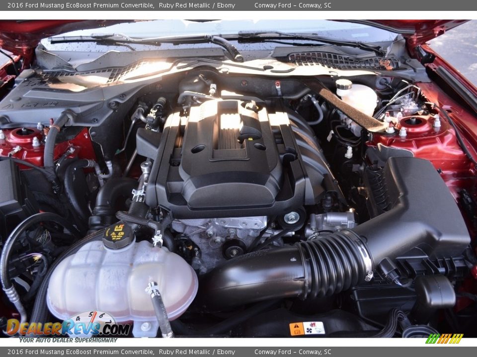 2016 Ford Mustang EcoBoost Premium Convertible Ruby Red Metallic / Ebony Photo #12