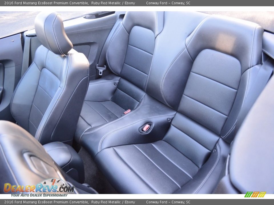2016 Ford Mustang EcoBoost Premium Convertible Ruby Red Metallic / Ebony Photo #15