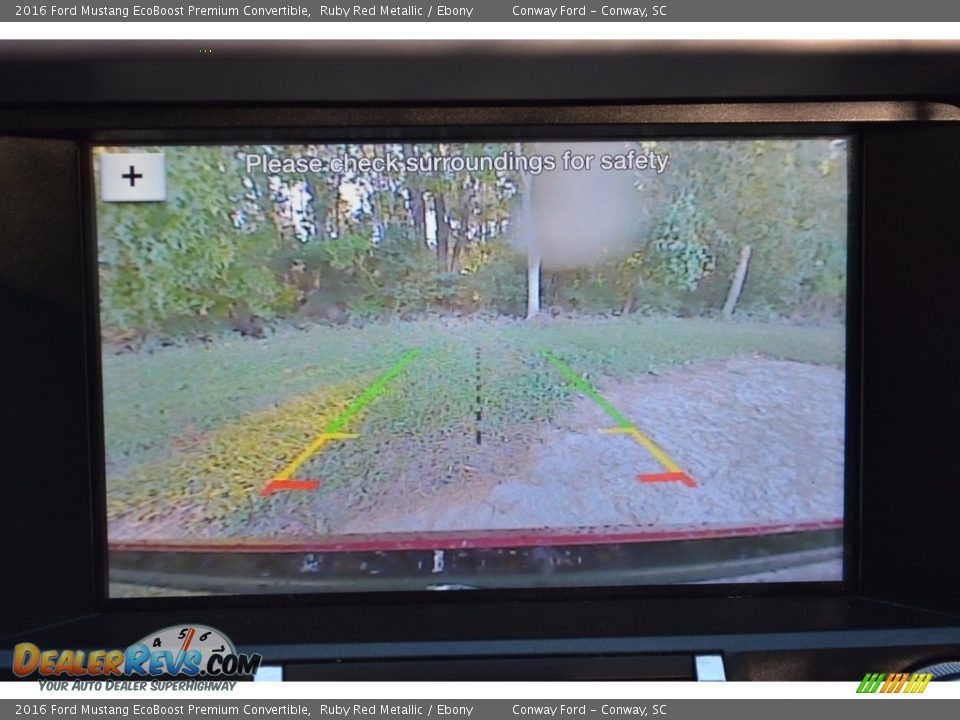 2016 Ford Mustang EcoBoost Premium Convertible Ruby Red Metallic / Ebony Photo #19