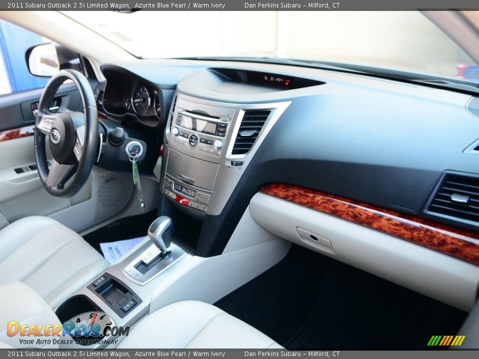 2011 Subaru Outback 2.5i Limited Wagon Azurite Blue Pearl / Warm Ivory Photo #10