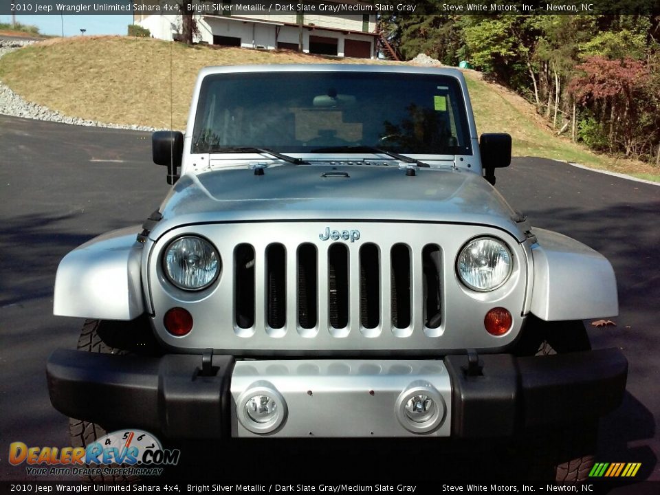 2010 Jeep Wrangler Unlimited Sahara 4x4 Bright Silver Metallic / Dark Slate Gray/Medium Slate Gray Photo #3