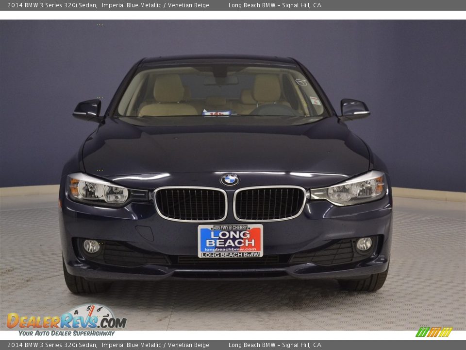 2014 BMW 3 Series 320i Sedan Imperial Blue Metallic / Venetian Beige Photo #2