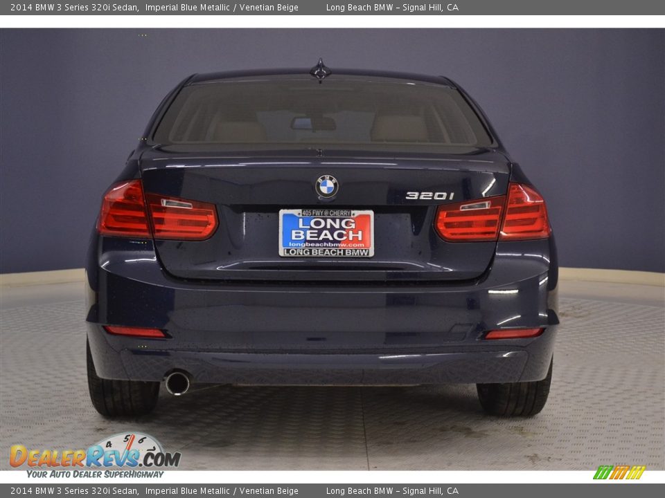 2014 BMW 3 Series 320i Sedan Imperial Blue Metallic / Venetian Beige Photo #6