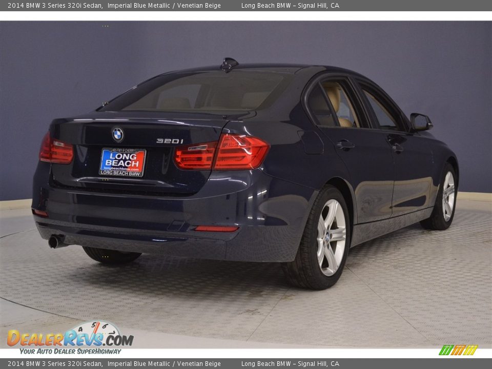 2014 BMW 3 Series 320i Sedan Imperial Blue Metallic / Venetian Beige Photo #7