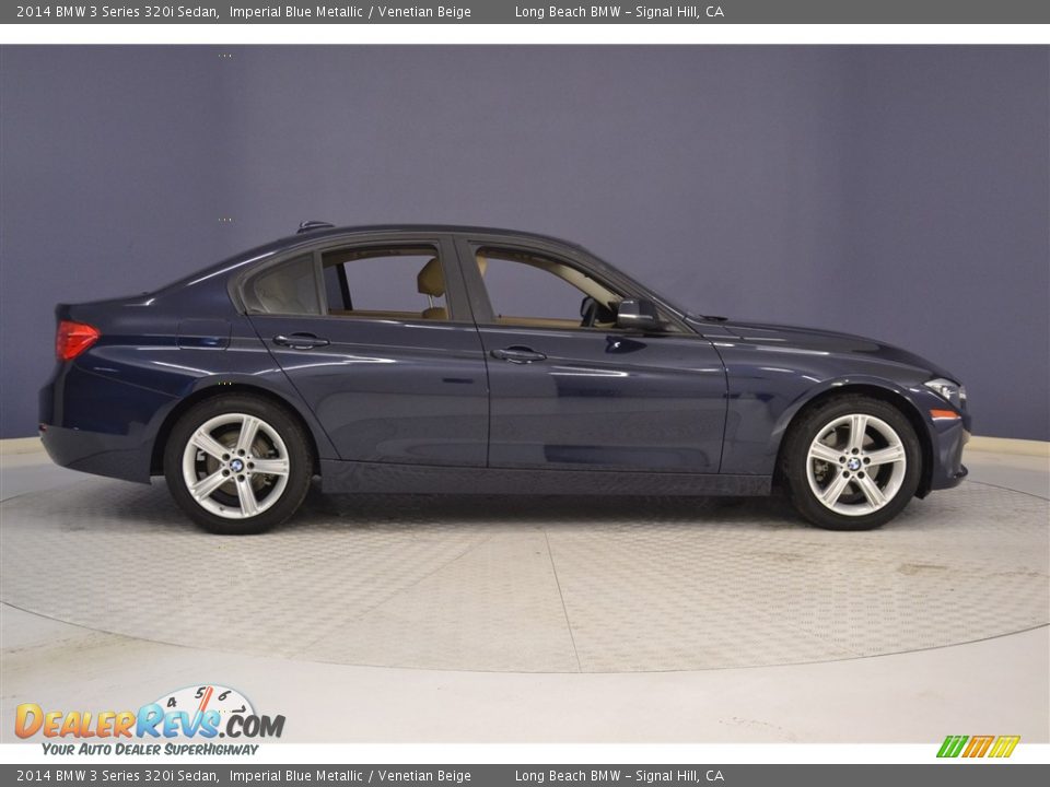 2014 BMW 3 Series 320i Sedan Imperial Blue Metallic / Venetian Beige Photo #8