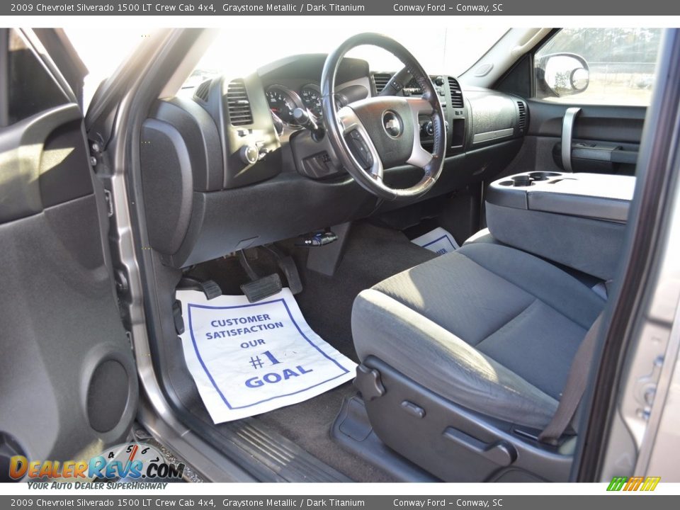 2009 Chevrolet Silverado 1500 LT Crew Cab 4x4 Graystone Metallic / Dark Titanium Photo #16