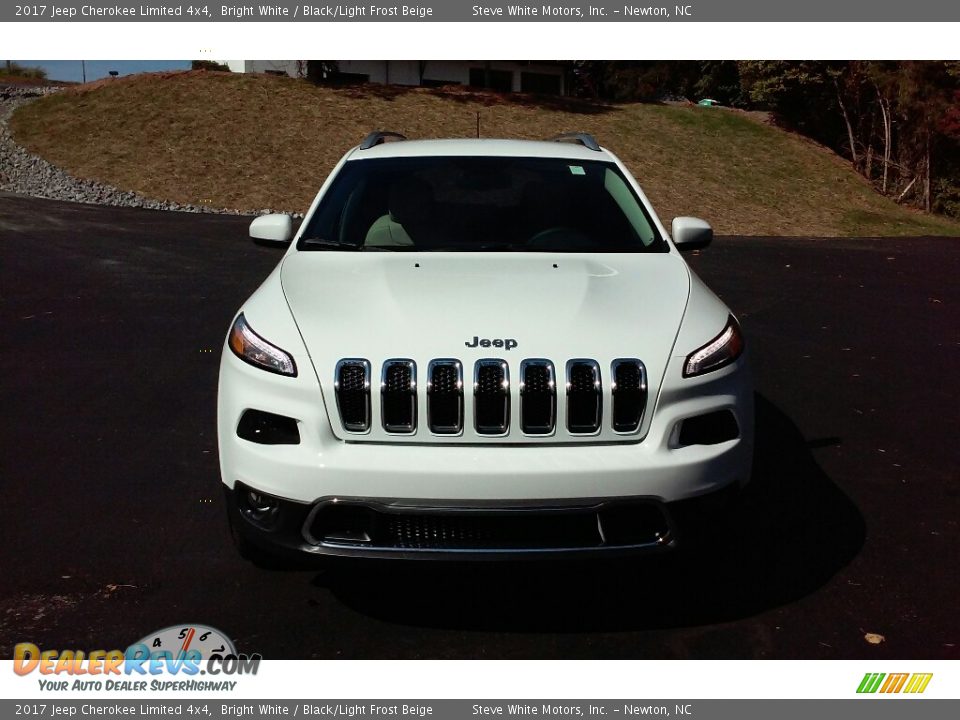 2017 Jeep Cherokee Limited 4x4 Bright White / Black/Light Frost Beige Photo #3