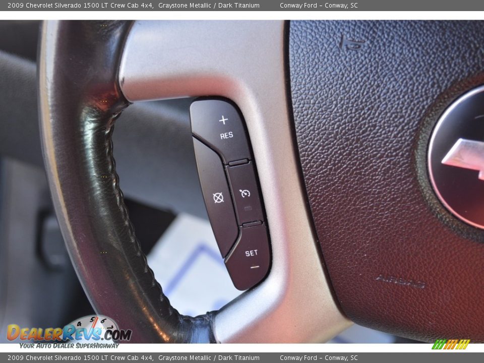 2009 Chevrolet Silverado 1500 LT Crew Cab 4x4 Graystone Metallic / Dark Titanium Photo #24