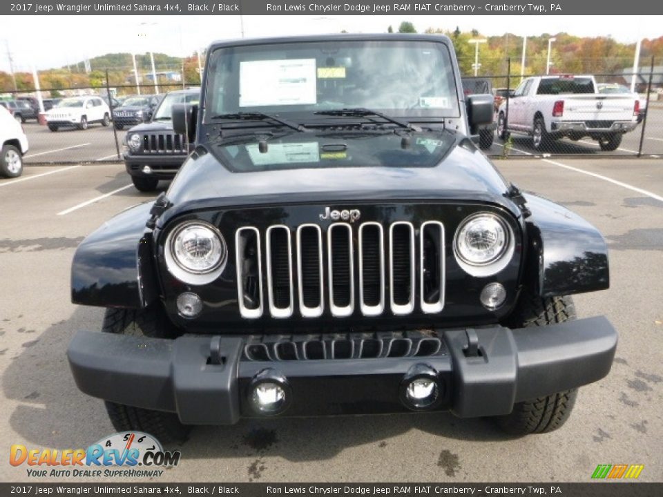 2017 Jeep Wrangler Unlimited Sahara 4x4 Black / Black Photo #12