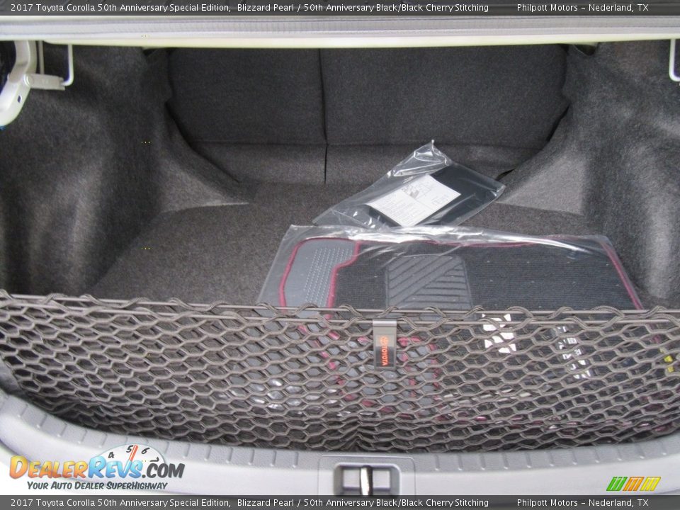 2017 Toyota Corolla 50th Anniversary Special Edition Blizzard Pearl / 50th Anniversary Black/Black Cherry Stitching Photo #15