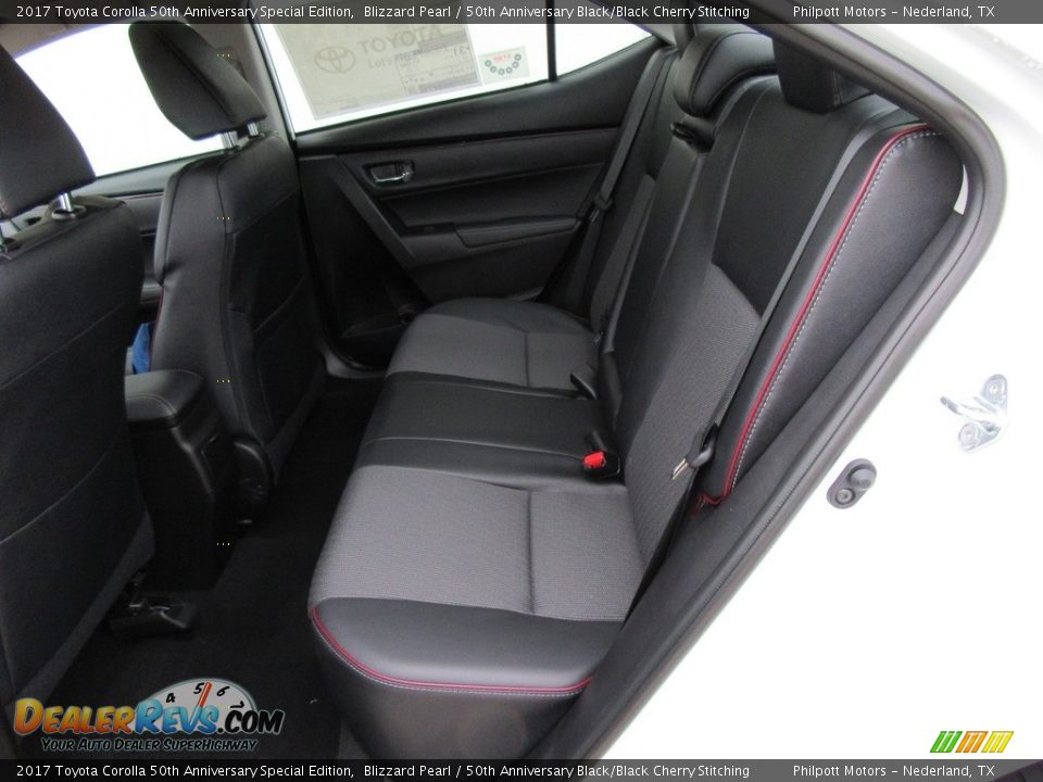 Rear Seat of 2017 Toyota Corolla 50th Anniversary Special Edition Photo #18