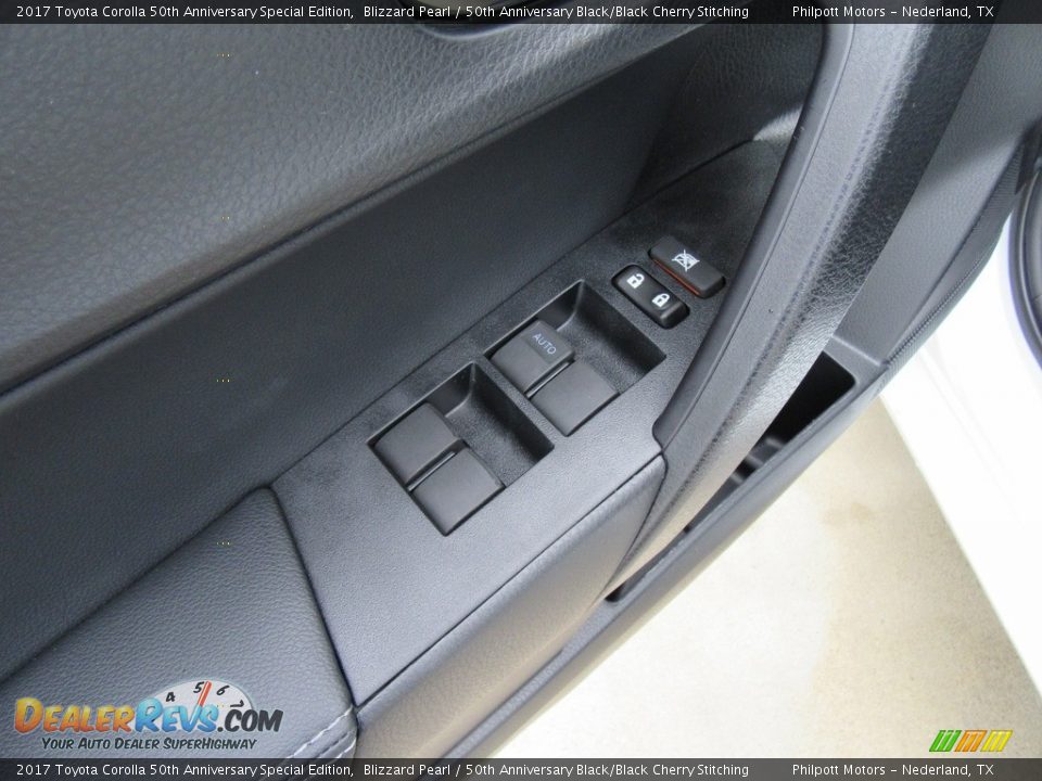 2017 Toyota Corolla 50th Anniversary Special Edition Blizzard Pearl / 50th Anniversary Black/Black Cherry Stitching Photo #20