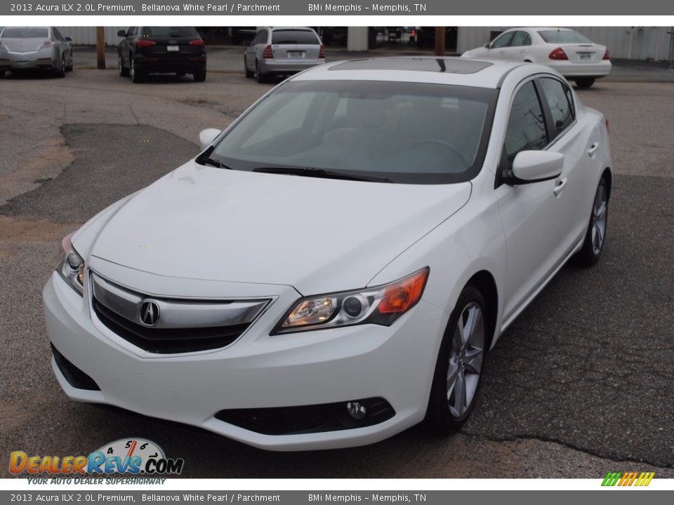 2013 Acura ILX 2.0L Premium Bellanova White Pearl / Parchment Photo #1