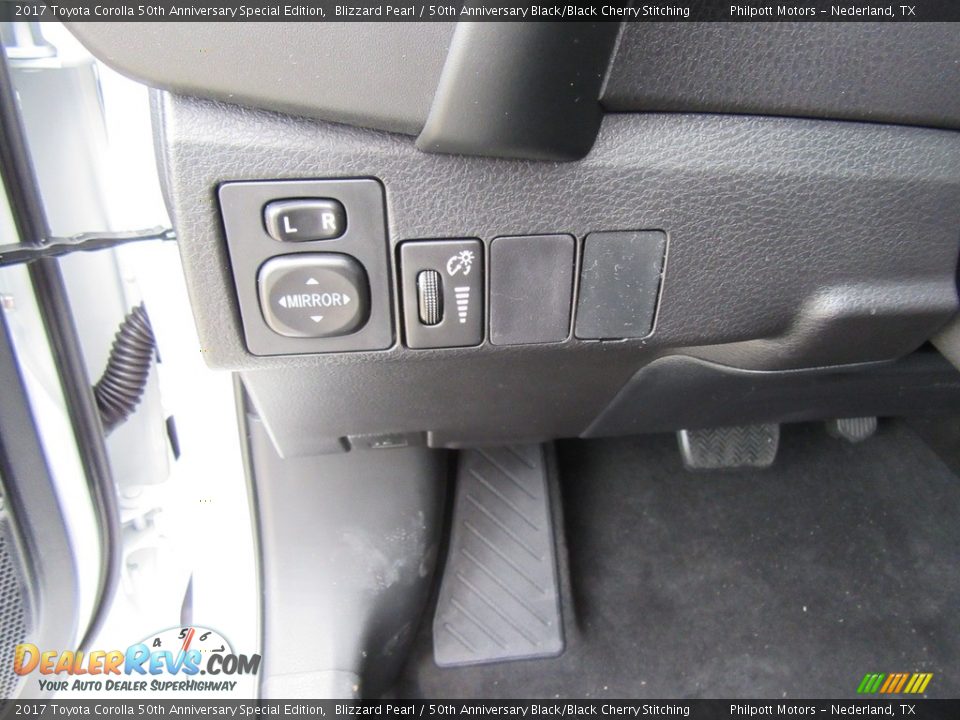 2017 Toyota Corolla 50th Anniversary Special Edition Blizzard Pearl / 50th Anniversary Black/Black Cherry Stitching Photo #31