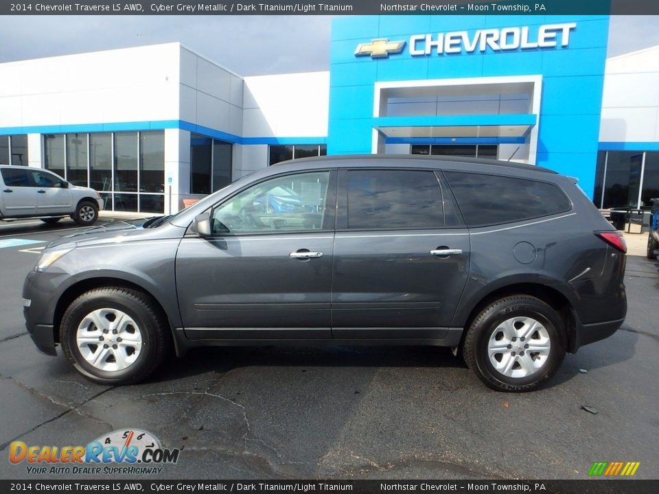 2014 Chevrolet Traverse LS AWD Cyber Grey Metallic / Dark Titanium/Light Titanium Photo #3