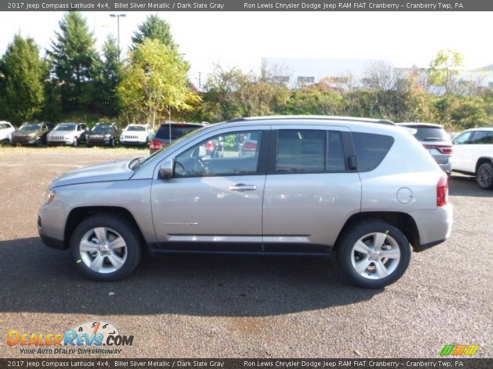 2017 Jeep Compass Latitude 4x4 Billet Silver Metallic / Dark Slate Gray Photo #3