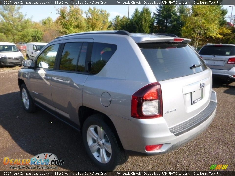 2017 Jeep Compass Latitude 4x4 Billet Silver Metallic / Dark Slate Gray Photo #5