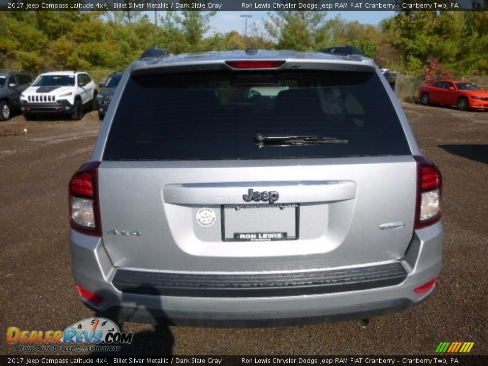 2017 Jeep Compass Latitude 4x4 Billet Silver Metallic / Dark Slate Gray Photo #6