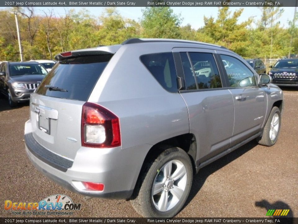 2017 Jeep Compass Latitude 4x4 Billet Silver Metallic / Dark Slate Gray Photo #7