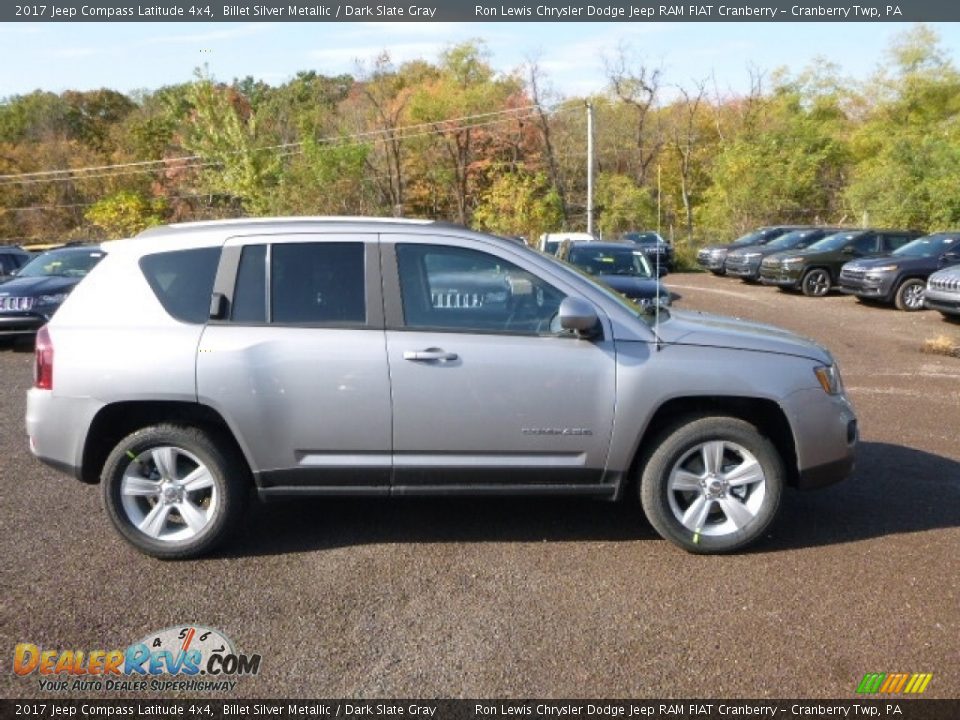 2017 Jeep Compass Latitude 4x4 Billet Silver Metallic / Dark Slate Gray Photo #8