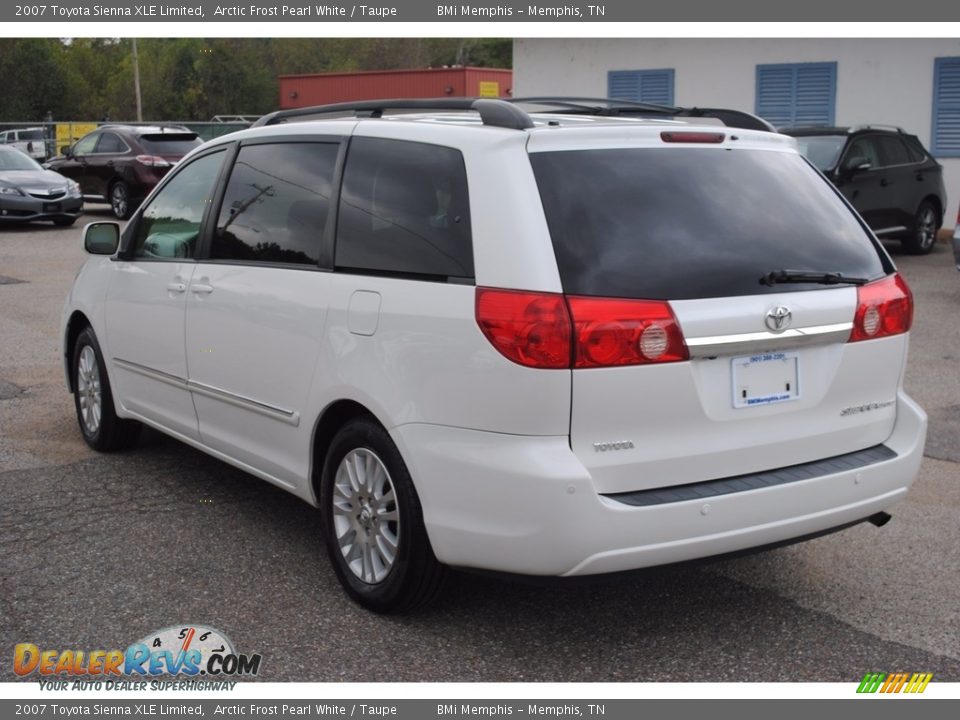 2007 Toyota Sienna XLE Limited Arctic Frost Pearl White / Taupe Photo #3