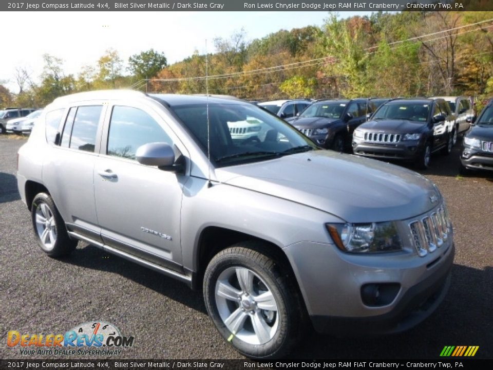 2017 Jeep Compass Latitude 4x4 Billet Silver Metallic / Dark Slate Gray Photo #11