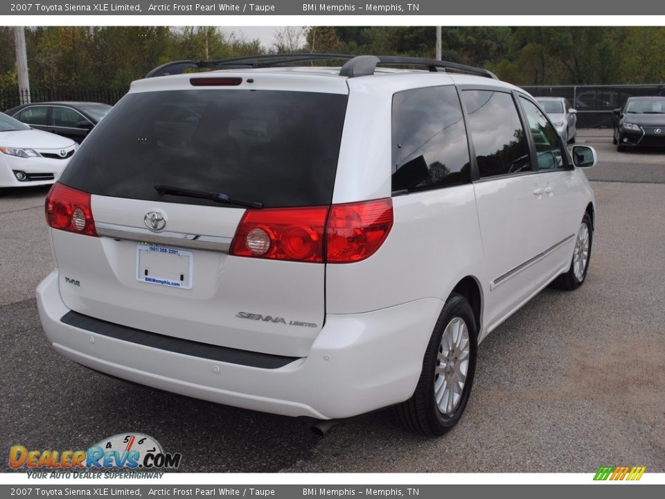 2007 Toyota Sienna XLE Limited Arctic Frost Pearl White / Taupe Photo #5