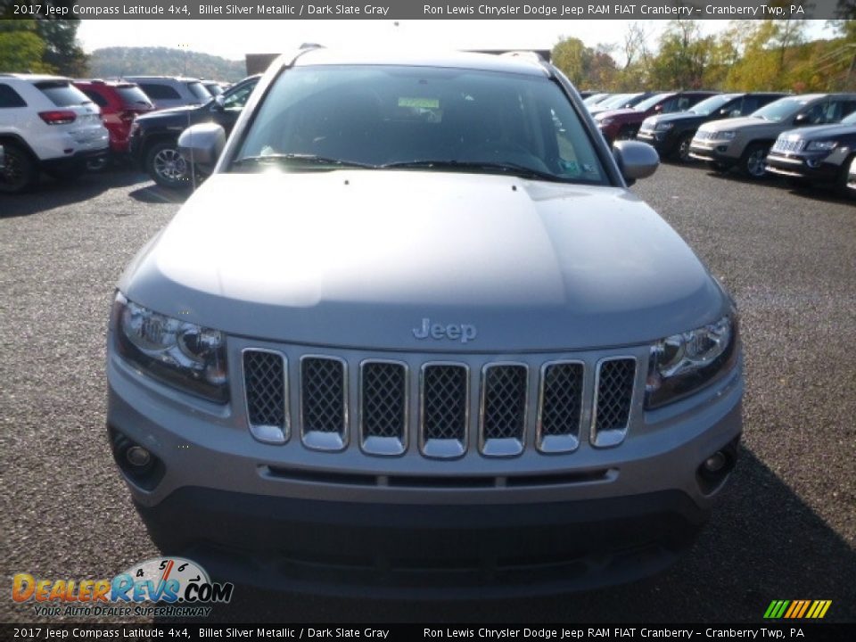 2017 Jeep Compass Latitude 4x4 Billet Silver Metallic / Dark Slate Gray Photo #12