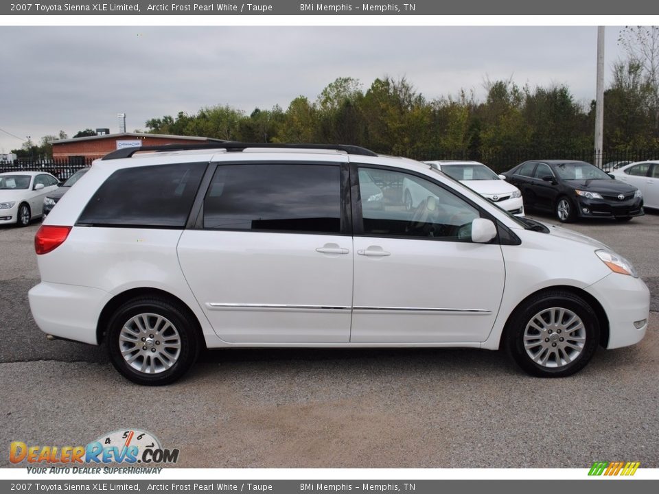 2007 Toyota Sienna XLE Limited Arctic Frost Pearl White / Taupe Photo #6