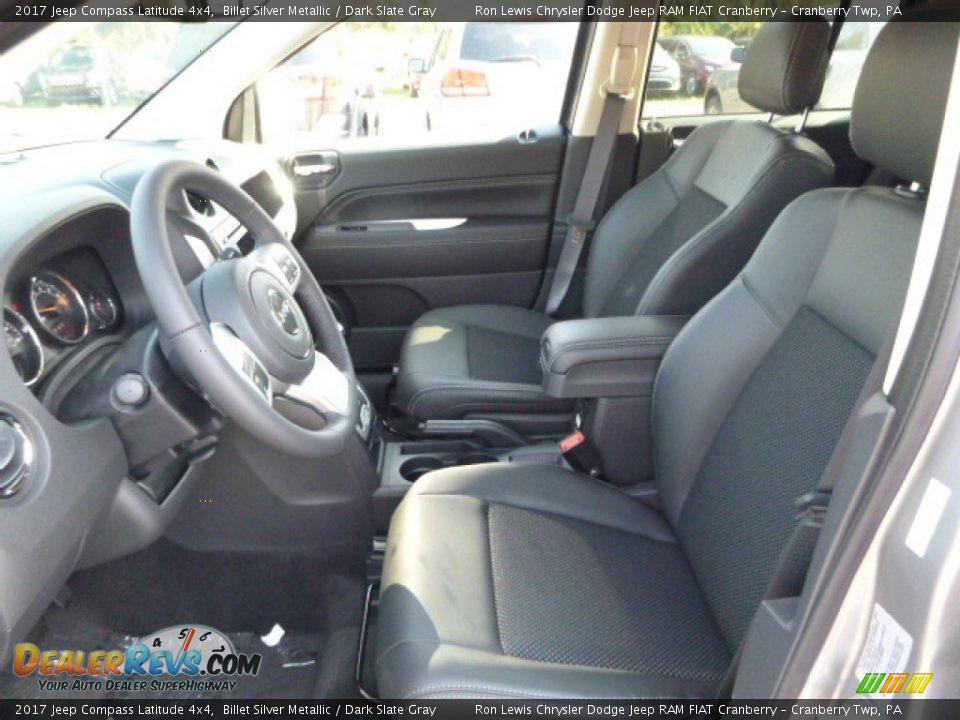2017 Jeep Compass Latitude 4x4 Billet Silver Metallic / Dark Slate Gray Photo #13