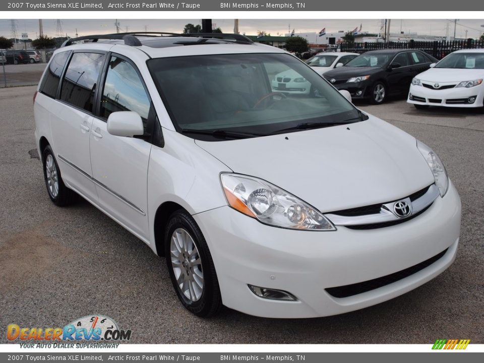 2007 Toyota Sienna XLE Limited Arctic Frost Pearl White / Taupe Photo #7