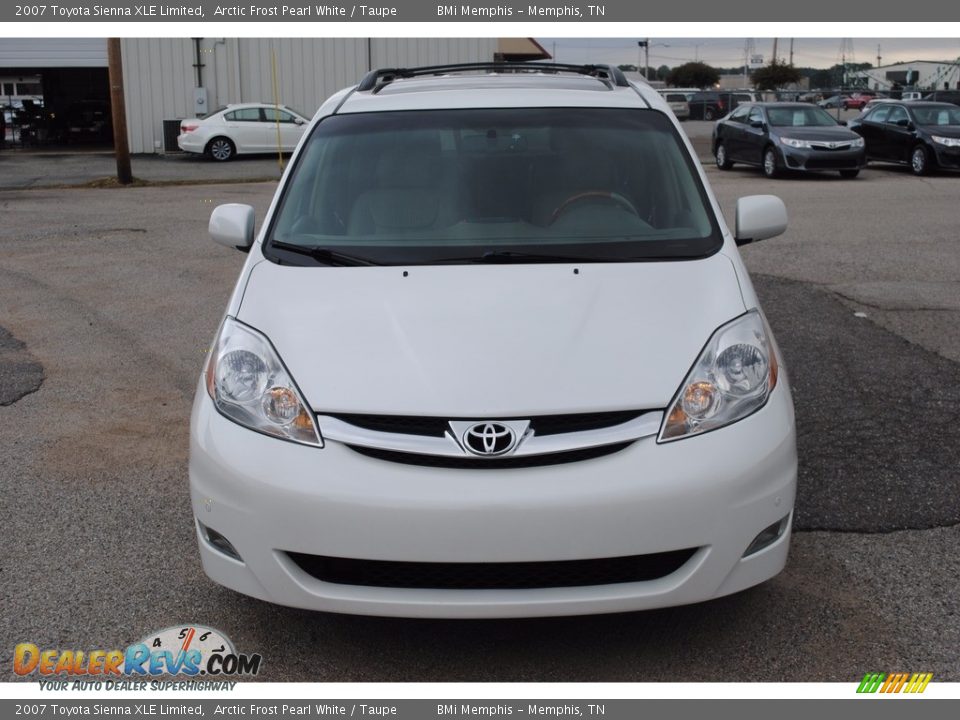 2007 Toyota Sienna XLE Limited Arctic Frost Pearl White / Taupe Photo #8