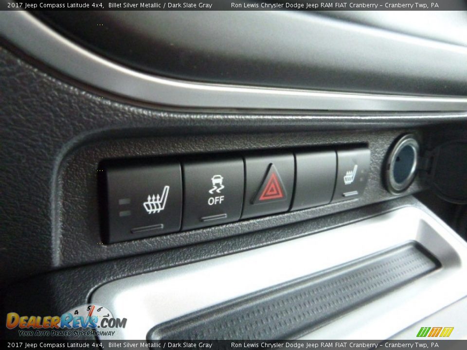 2017 Jeep Compass Latitude 4x4 Billet Silver Metallic / Dark Slate Gray Photo #18