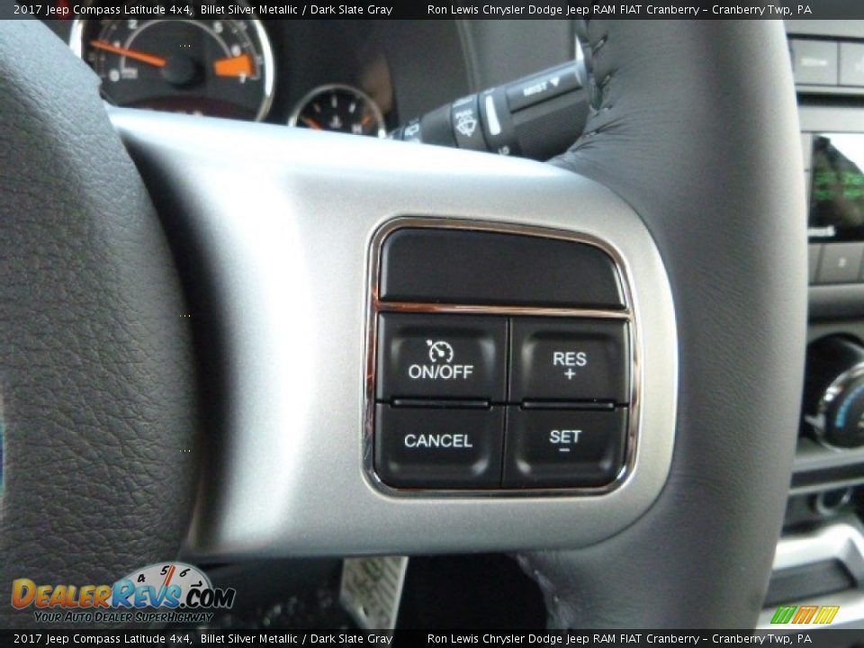 2017 Jeep Compass Latitude 4x4 Billet Silver Metallic / Dark Slate Gray Photo #19