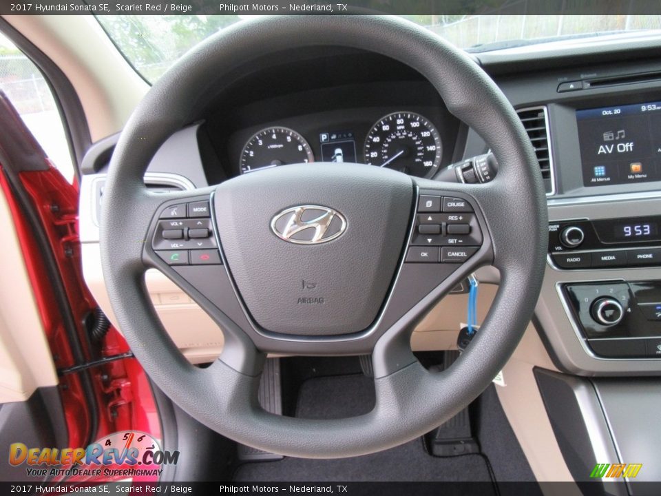 2017 Hyundai Sonata SE Steering Wheel Photo #29